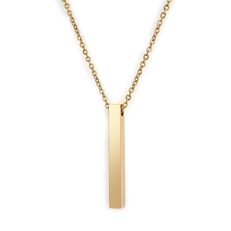 Pendant Necklace for Men and Women Stainless Steel Interlocking Chain