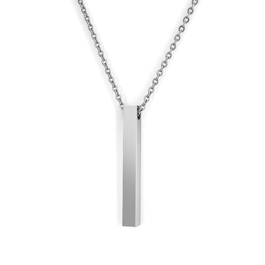 Pendant Necklace for Men and Women Stainless Steel Interlocking Chain